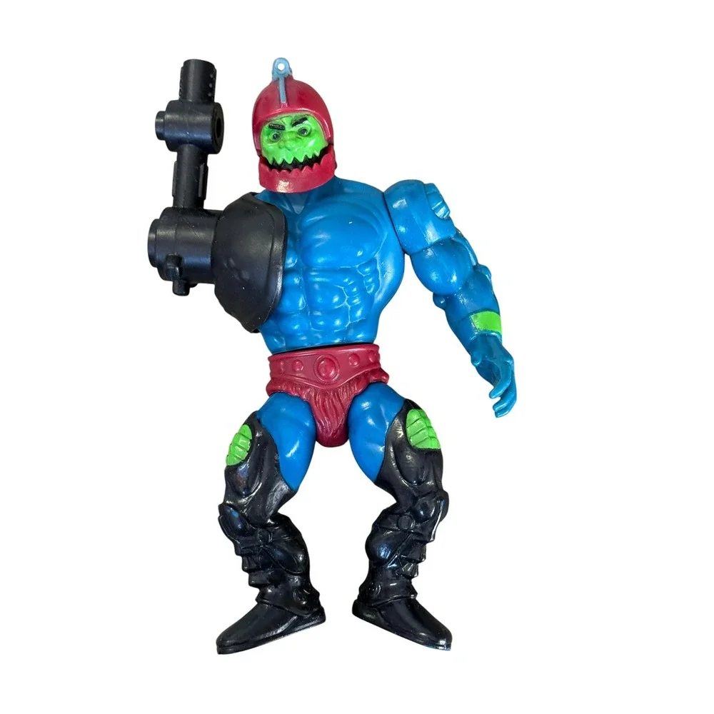 Vintage 1981 Mattel Masters of the Universe MOTU Trap Jaw Action Figure Blue Red